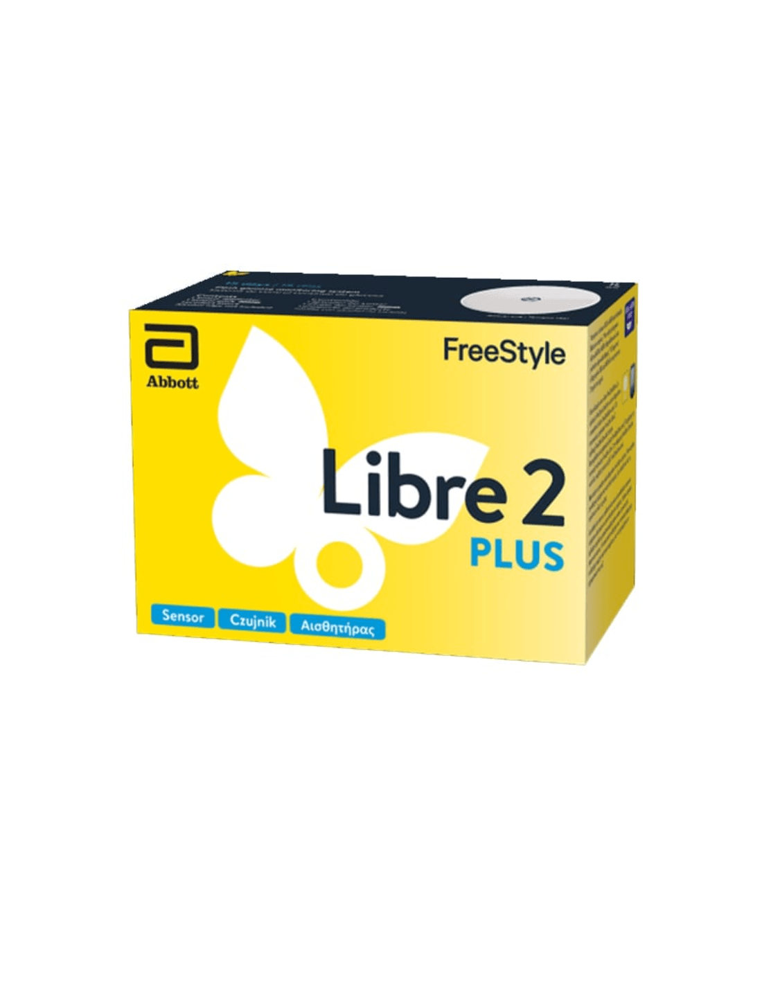 "FreeStyle Libre 2 Plus sensor applicatie op arm", "FreeStyle Libre 2 Plus app interface glucose waarden", "FreeStyle Libre 2 Plus sensor verpakking en inhoud", "FreeStyle Libre 2 Plus glucose monitoring dashboard"
