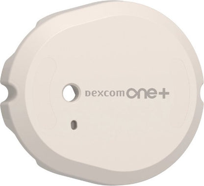 "Dexcom One Plus sensor op arm", "Dexcom One Plus verpakking"